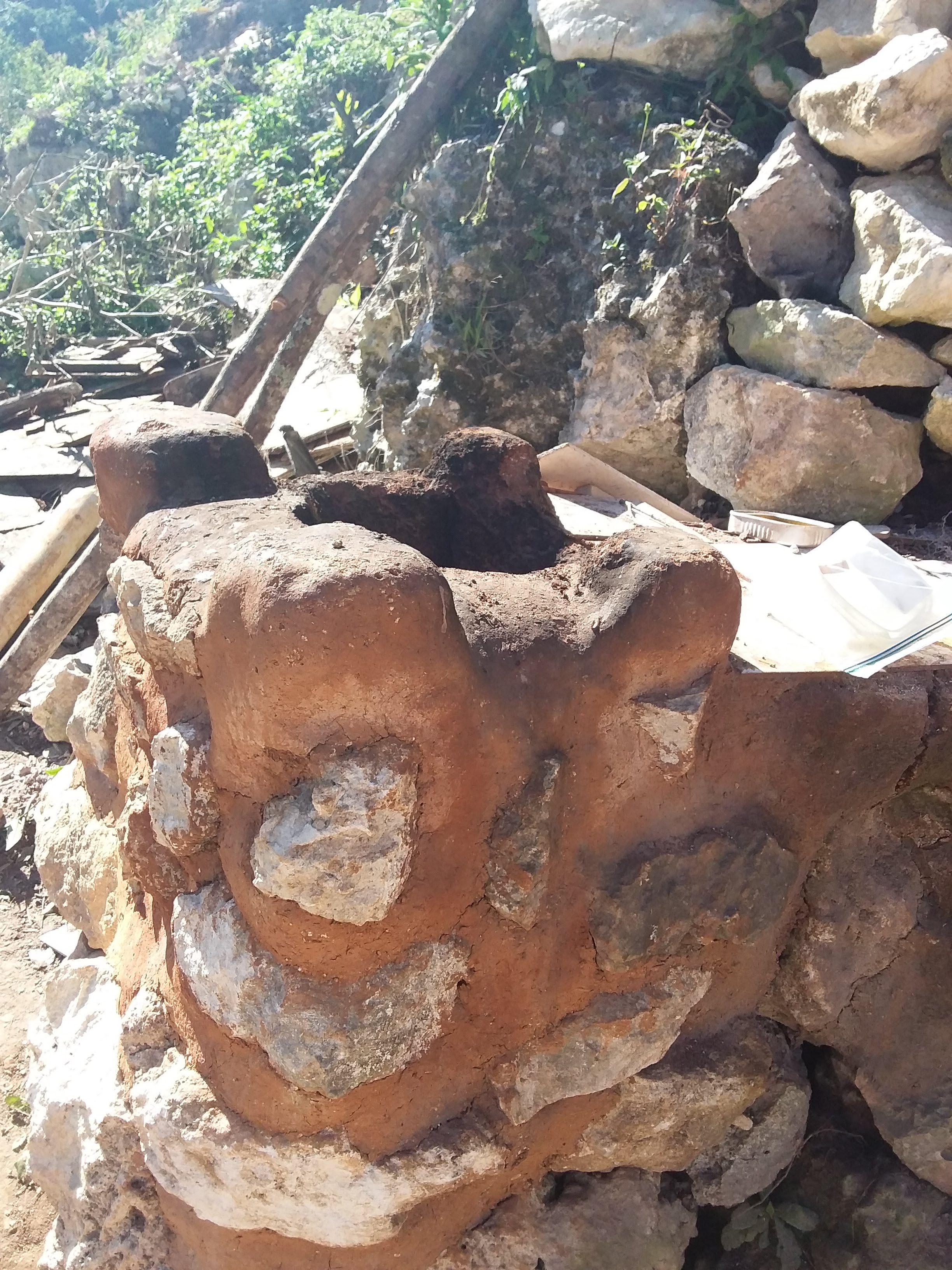 Cob and Stone Rocket Stove