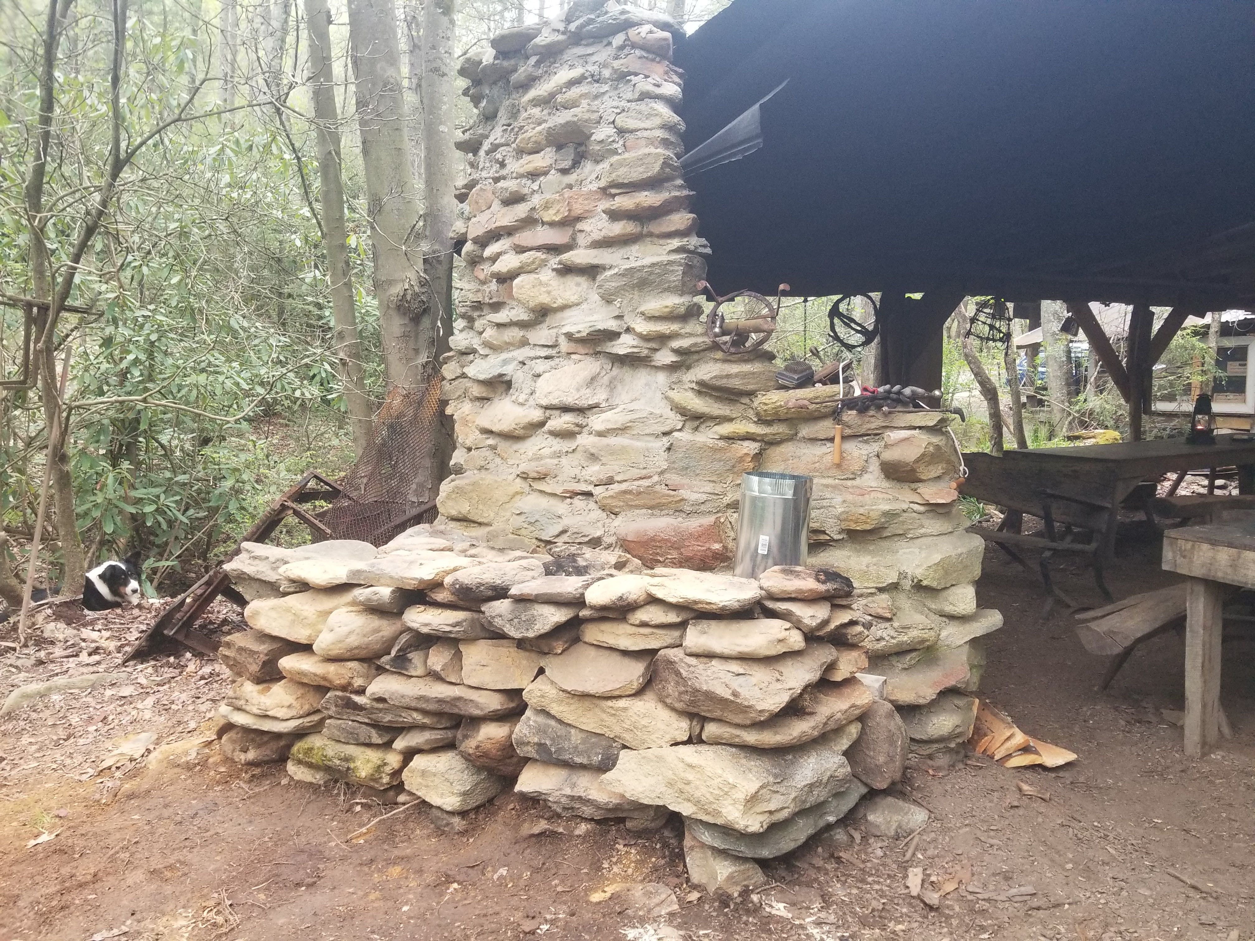 Stone Rocket Mass Heater