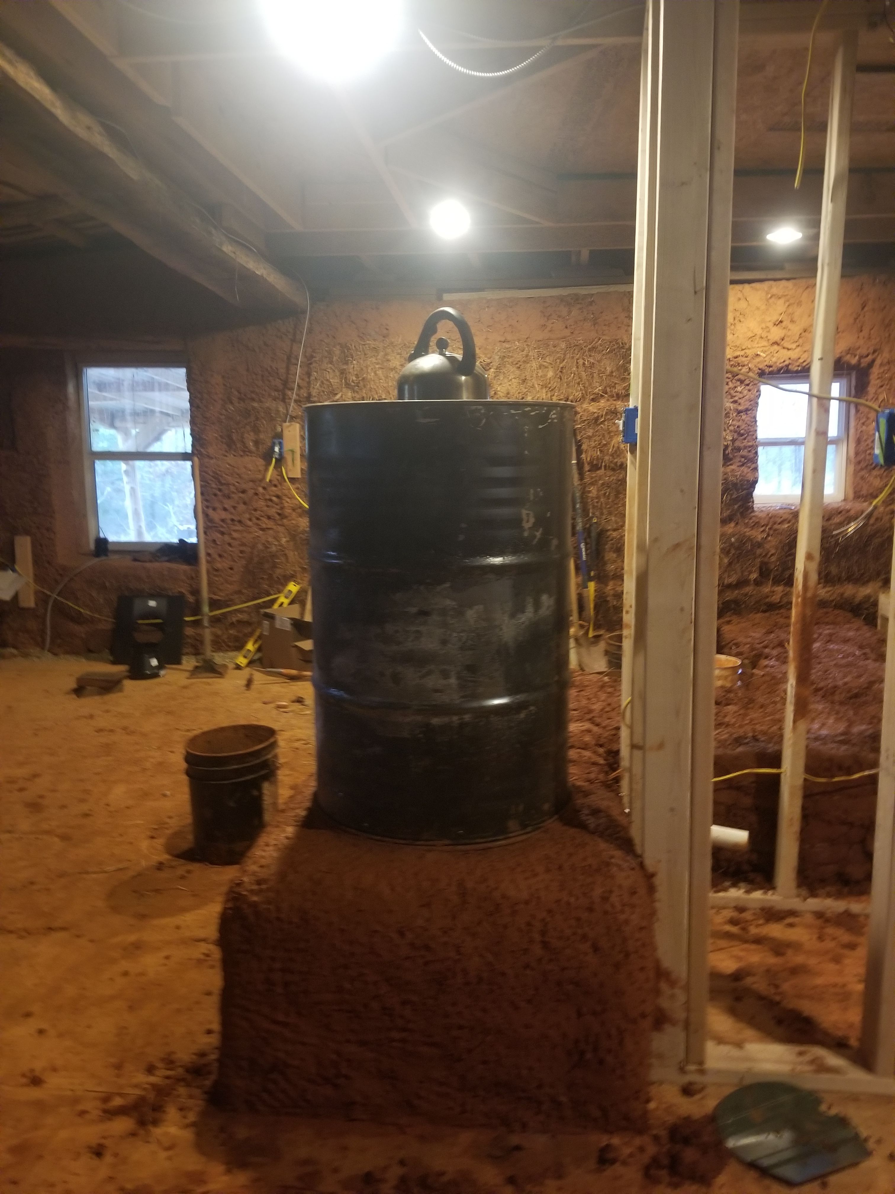 Making Tea on top the the Rocket Heater