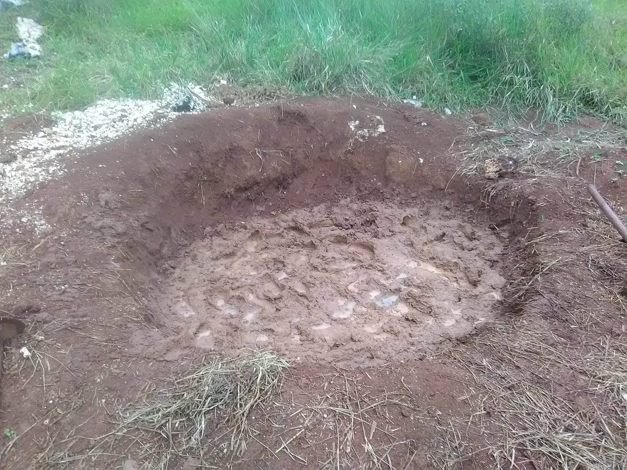 Digging Ditch for the Foundation