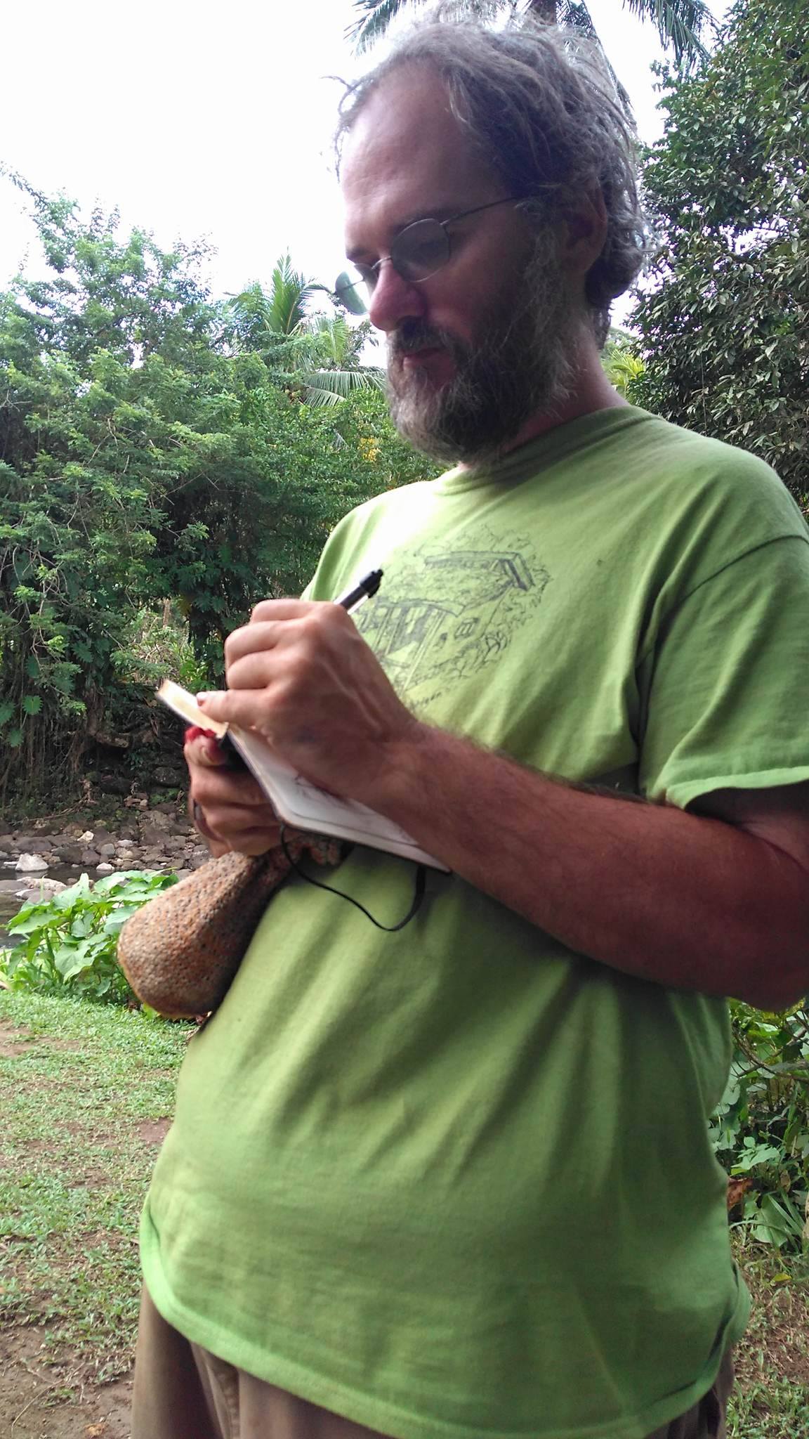 Uncle Mud Taking Notes