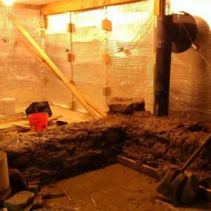 Barn Rocket Mass Heater Construction