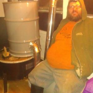 Warm and Cozy by the Bus Rocket Heater